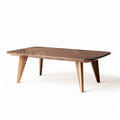 Houten salontafel van walnotenhout met afmetingen 150 x 80 x 45cm