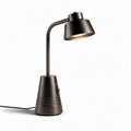 Tafel lamp van metaal in bronskleur met verstelbare arm 15 x 15 x 35cm